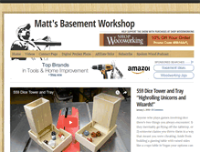 Tablet Screenshot of mattsbasementworkshop.com